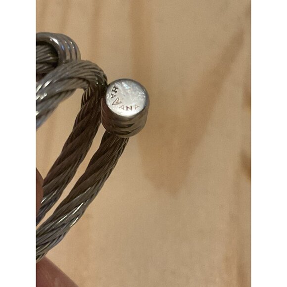 Havana Silver Cable Twisted Ring Adjustable - Picture 4 of 6